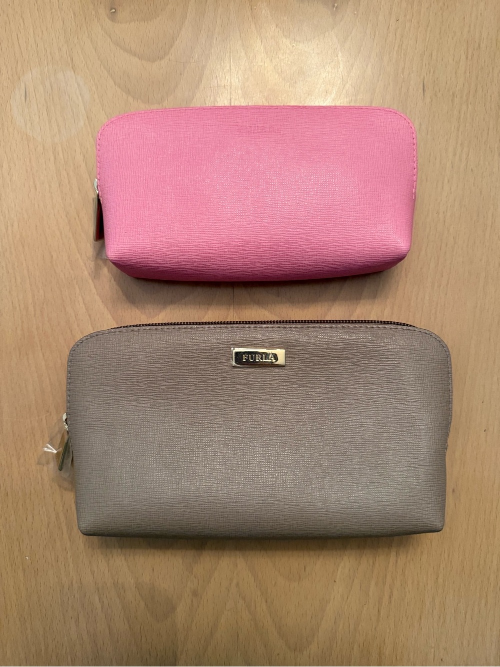 NWOT FURLA Stackable Cosmetic Bags (Set of 2)